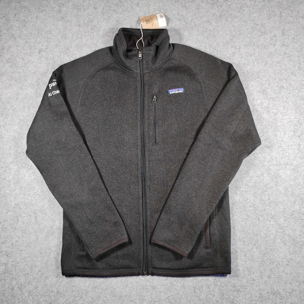 Patagonia Mens Better Sweater Full Zip Jacket Black PwC AI Champion 25528 Small